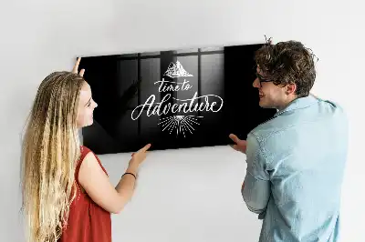 Magnetic dry erase board adventure design