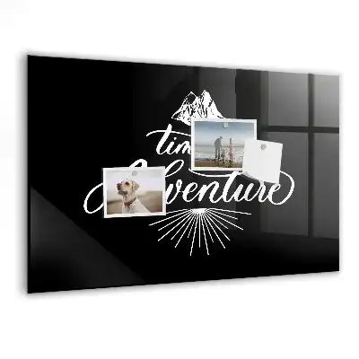 Magnetic dry erase board adventure design
