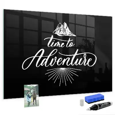 Magnetic dry erase board adventure design