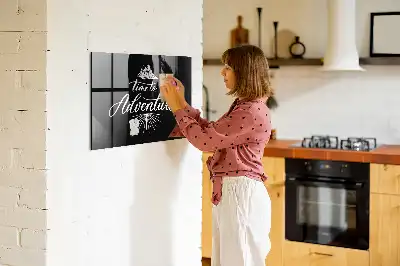 Magnetic dry erase board adventure design