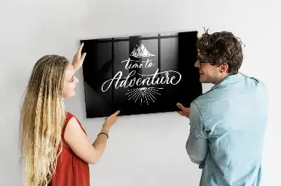 Magnetic dry erase board adventure design