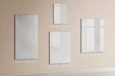 Magnetic writing board in elegant marble design