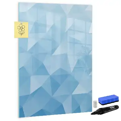 Magnetic writing board triangle abstraction design