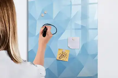 Magnetic writing board triangle abstraction design