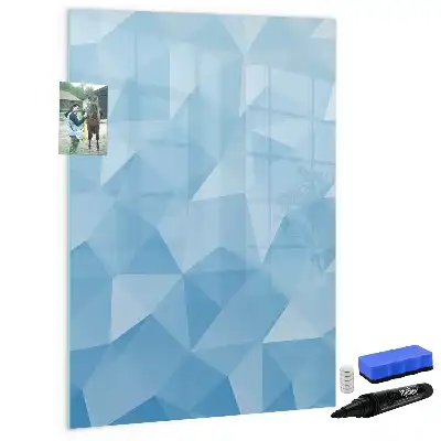 Magnetic writing board triangle abstraction design