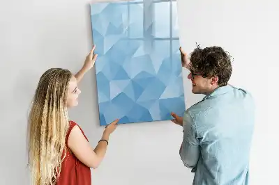 Magnetic writing board triangle abstraction design