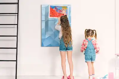 Magnetic writing board triangle abstraction design