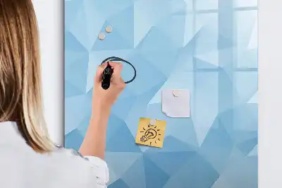 Magnetic writing board triangle abstraction design