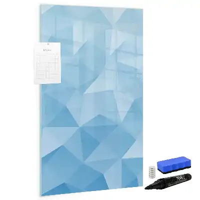 Magnetic writing board triangle abstraction design