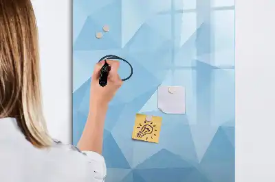 Magnetic writing board triangle abstraction design