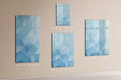 Magnetic writing board triangle abstraction design