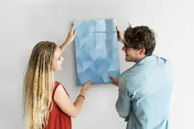 Magnetic writing board triangle abstraction design