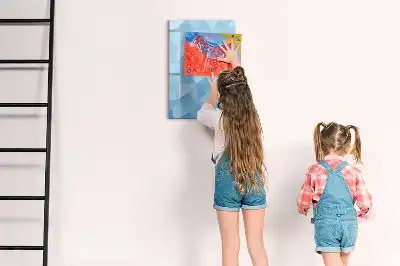 Magnetic writing board triangle abstraction design