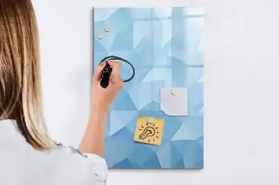 Magnetic writing board triangle abstraction design