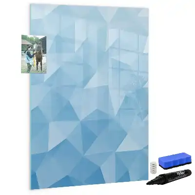 Magnetic writing board triangle abstraction design