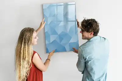 Magnetic writing board triangle abstraction design