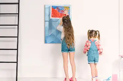 Magnetic writing board triangle abstraction design