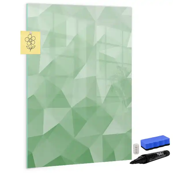 Magnetic writing board triangle abstraction design