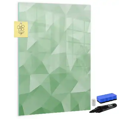 Magnetic writing board triangle abstraction design