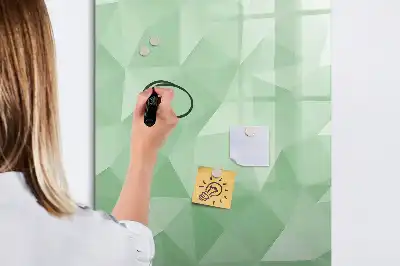 Magnetic writing board triangle abstraction design