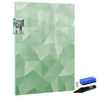 Magnetic writing board triangle abstraction design
