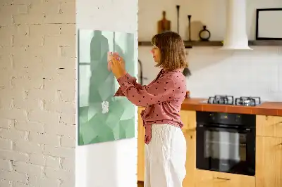 Magnetic writing board triangle abstraction design