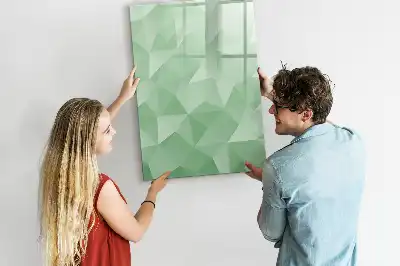 Magnetic writing board triangle abstraction design