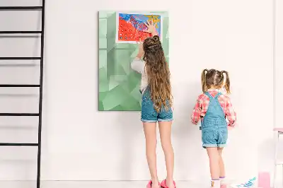Magnetic writing board triangle abstraction design