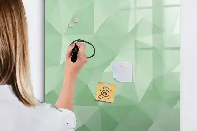 Magnetic writing board triangle abstraction design