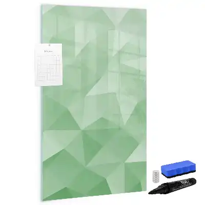 Magnetic writing board triangle abstraction design