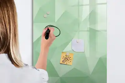 Magnetic writing board triangle abstraction design