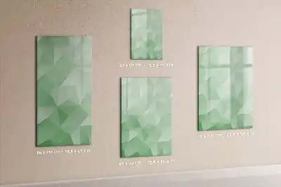 Magnetic writing board triangle abstraction design