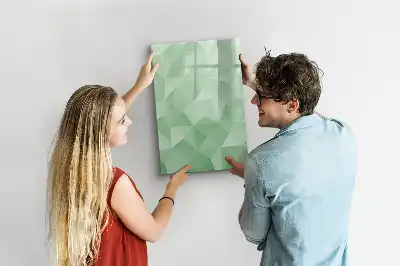 Magnetic writing board triangle abstraction design