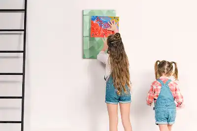 Magnetic writing board triangle abstraction design