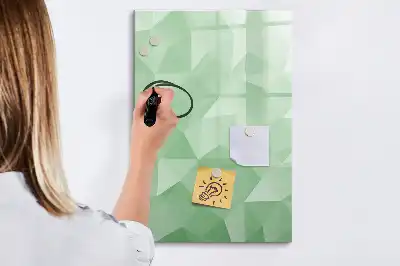 Magnetic writing board triangle abstraction design