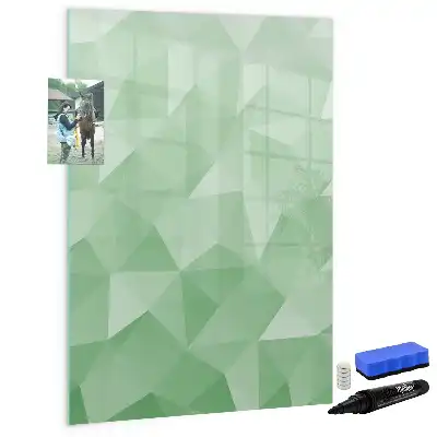 Magnetic writing board triangle abstraction design