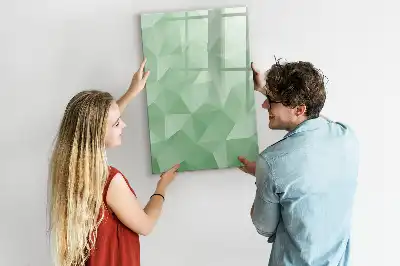 Magnetic writing board triangle abstraction design