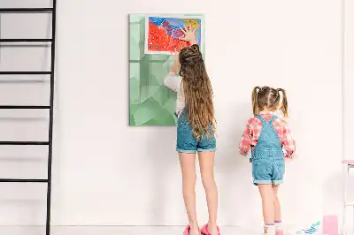 Magnetic writing board triangle abstraction design