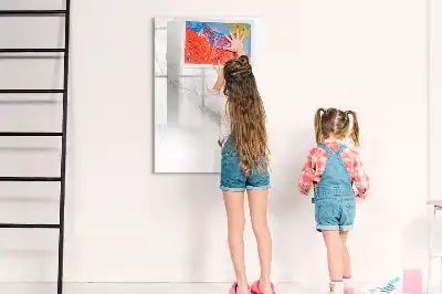 Magnetic writing board decorative marble design