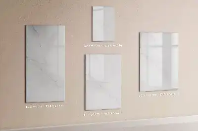 Magnetic writing board decorative marble design