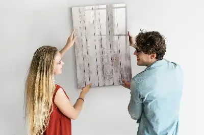 Magnetic dry erase board with wooden frame