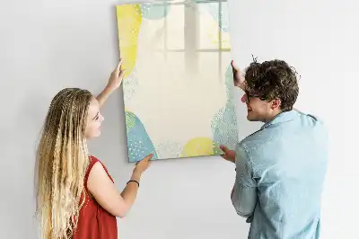 Magnetic dry erase board with a decorative frame