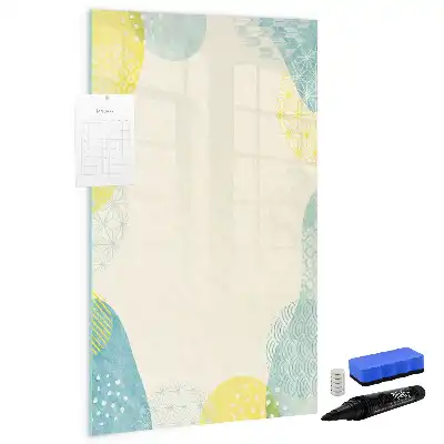Magnetic dry erase board with a decorative frame