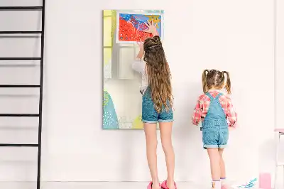 Magnetic dry erase board with a decorative frame