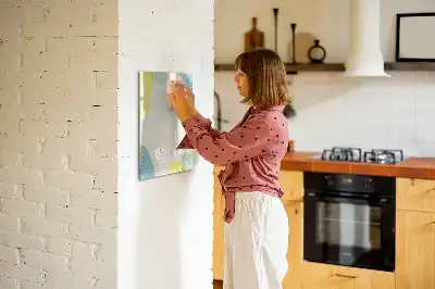 Magnetic dry erase board with a decorative frame