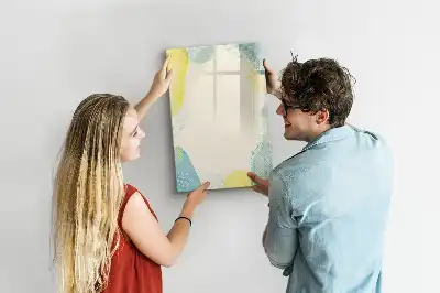 Magnetic dry erase board with a decorative frame