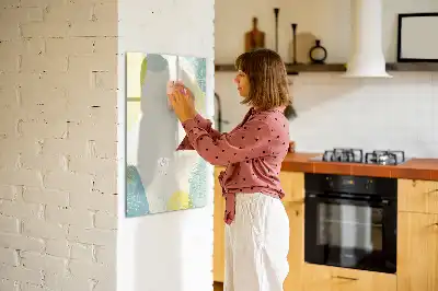 Magnetic dry erase board with a decorative frame
