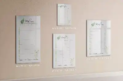 Magnetic meal planner whiteboard reusable dry erase board for kitchen