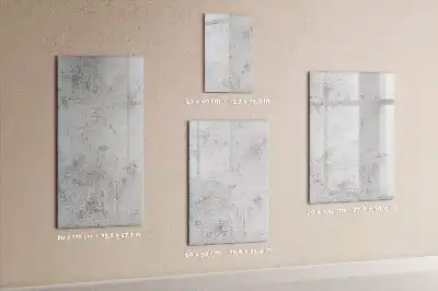 Magnetic writing board concrete wall finish