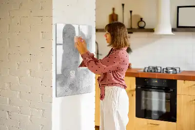 Magnetic writing board concrete wall finish